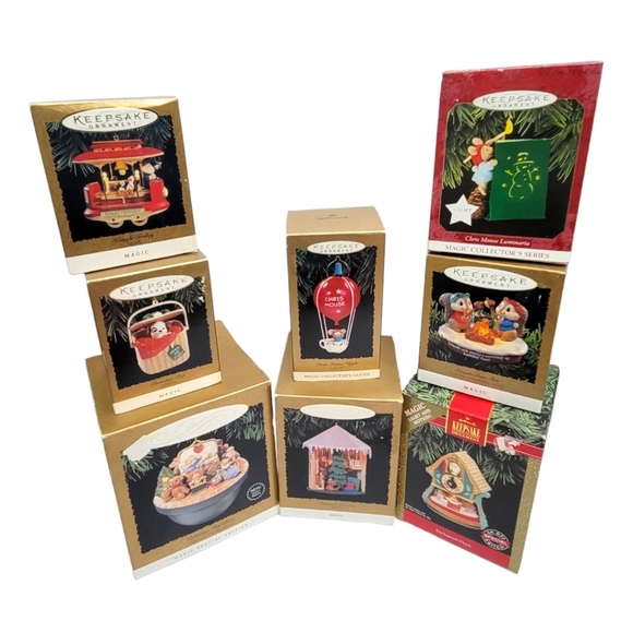 1995 Hallmark Vintage Magic Keepsake Ornament Friends Share Fun Flicker LIGHTS - Picture 6 of 6